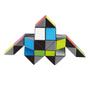 Imagem de Brinquedo Sensorial Snake Cube Puzzle Fidget Ahyuan - Arco-Íris Vívido