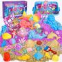 Imagem de Brinquedo Sensory Bin Hohosunlar Sereia com 1kg de Areia Colorida