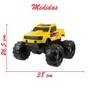 Imagem de Brinquedo Super Picape Extreme Monster Truck Amarela 38Cm