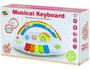 Imagem de Brinquedo Teclado Infantil Piano Som Educativo Luz Arco Íris - Toy King