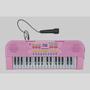Imagem de Brinquedo Teclado Piano Musical Infantil Com Microfone Karaokê 37 Teclas as crianças ( rosa)