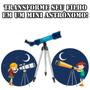 Imagem de Brinquedo Telescópio Astronômico Stem Azul Foco Ajustável