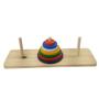 Brinquedo Torre Hanoi Empilhar Quebra Cabeça Pedagógico Lúdico - Parcinhas Brinquedos Imagem de Brinquedo Torre Hanoi Empilhar Quebra Cabeça Pedagógico Lúdico