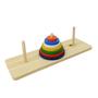 Brinquedo Torre Hanoi Empilhar Quebra Cabeça Pedagógico Lúdico - Parcinhas Brinquedos Imagem de Brinquedo Torre Hanoi Empilhar Quebra Cabeça Pedagógico Lúdico