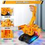 Imagem de Brinquedo Trator Escavadeira Transformers Bate E Volta  Música E Luzes