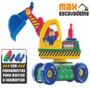 Imagem de Brinquedo Trator Max Escavadeira Big Star +5 anos Com Ferramentas Para Montar E Desmontar