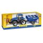 Imagem de Brinquedo Trator Miniatura New Holland Infantil C/Carretinha