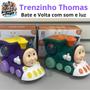 Imagem de Brinquedo Trem Thomas Trenzinho Infantil Luz Interativa com Som colorido bate e volta a pilha