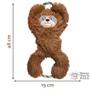 Imagem de Brinquedo Tuggz Sloth Pelucia Bicho Preguiça Com Apito e Corda Para Cachorro LG / XL