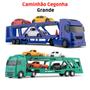 Imagem de Brinquedos Caminhão Cegonha Brinquedo Grande Com 4 Carrinho Kit Completo 