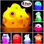 Imagem de Brinquedos de banho JASNKKONT 8 peças Light Up Floating Rubber Animals