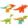 Imagem de Brinquedos Dinossauros Coloridos Com Parafusos Monta e Desmonta.