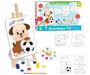 Imagem de Brinquedos Educativos Kit Pintura Infantil Madeira com Cavalete Tintas e Pincel Nig