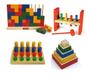 Imagem de Brinquedos Educativos Pedagógico Com 4 Jogos Para Crianças