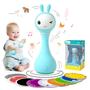 Imagem de Brinquedos musicais de iluminação Baby Rattle alilo Smart Bunny com 9 cartões