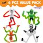 Imagem de Brinquedos Sensoriais Elásticos Fidget JOYIN Halloween - Kit com 4 Peças para Crianças