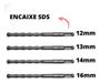 Imagem de Broca Longa Sds Plus Concreto Pedra 12, 13, 14 E 16mm Cortag