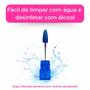 Imagem de Broca M-Blue Flame P Tungstênio Manicure Gel Fibra Vidro