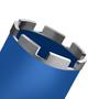 Imagem de Broca Para Perfuratriz Azul Serra Copo Coroa Diamantada 56mm X 450mm Rosca 1.1/4