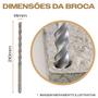 Imagem de Broca SDS Plus 14mm x 210mm Concreto Martelete Profissional