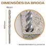 Imagem de Broca SDS Plus 18mm x 160mm Concreto Martelete Profissional