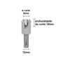 Imagem de Broca Tarugo 8mm com 3 Cortes 8x12mm 18T08000.06 Radix