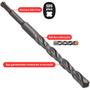 Imagem de Broca Vídea Fura Parede Concreto 10mm x 160mm Encaixe SDS Plus  Fertak  Kit 06 Un