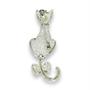 Imagem de Broche Gatinho Strass Prata BRG0011