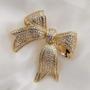 Imagem de Broche Pin Dreamlandsales Victorian Vintage Silver Ribbon Bow