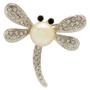 Imagem de Broche Strass e Pérola Libélula BRG0065