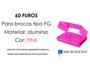 Imagem de Broqueiro alumínio 60 furos fg pink - microdont