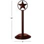 Imagem de Brown Rustic Texas Star Paper Towel Holder, Porta-guardanapos, suporte de shakers de sal e pimenta, country farmhouse iron kitchen counter suporte de conjunto de acessórios (suporte de toalha de papel)