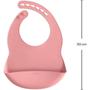 Imagem de Buba Babador Pega-Migalhas Em Silicone Rosa (7908103756400)