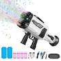 Imagem de Bubble Gun Sofmonk Bubble Gun 64 furos com luzes LED pretas