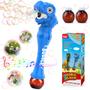 Imagem de Bubble Wand Toy Britik Bubble Blower Dinosaur Design Azul