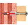 Imagem de Bucha De Nylon Duopower 8mm Fischer Com Aba 10 Peças