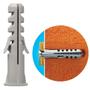 Imagem de Bucha Sf Nylon 8Mm Com Aba 500Un