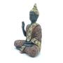Imagem de Buda Com Pedras G Preto - Mão Direita Levantada