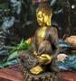 Imagem de Buda Decorativo Estátua Grande Enfeite Sala Jardim Resina