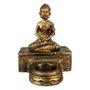 Imagem de Buda Hindu com castiçal Estátua Decoração.