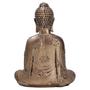 Imagem de Buda Hindu Tibetano Imagem Estátua Em Dourado Acetinado 22cm