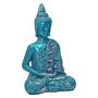 Imagem de Buda Hindu Tibetano Tailandês Chakras Enfeite Azul Turquesa
