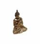 Imagem de Buda Hindu Tibetano Tailandês Em Resina Dourado Brilho 12cm