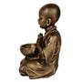 Imagem de Buda Menino Estátua Com Vaso Cumbuca cor ouro grande