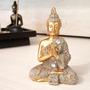 Imagem de Buda Tailandês Orando Dourando Brilhante Buda 9 cm