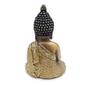 Imagem de Buda Tibetano da Sabedoria Meditação Gold Com Strass 15cm