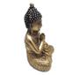 Imagem de Buda Tibetano da Sabedoria Meditação Gold Com Strass 15cm