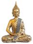 Imagem de Buddha Tibetano Dourado Com Strass Meditando -gh 258
