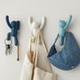 Imagem de Buddy - paleta azul - conjunto com 3 cabideiros de parede