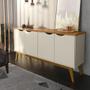 Imagem de Buffet 04 Portas Prism Off White/Cumaru - Patrimar